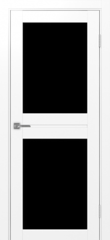 Полотно Турин 520.212 белый снежный Размер 800х2000мм Покрытие Экошпон Стекло Черное