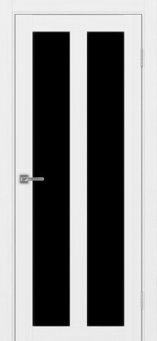 Полотно Турин  521.22 белый лёд Размер 800х2000мм Покрытие Экошпон Стекло Черное