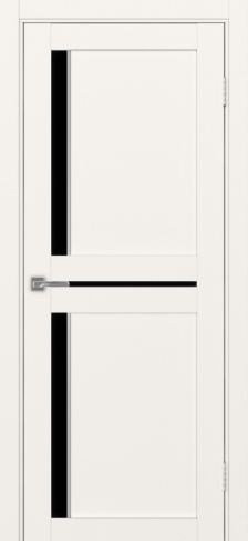 Полотно Турин  523.221АПП SC бежевый Размер 800х2000мм Покрытие Экошпон Стекло Черное