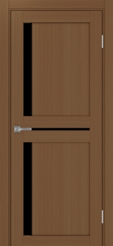 Полотно Турин  523.221АПП SB орех Размер 800х2000мм Покрытие Экошпон Стекло Черное