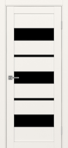 Полотно Турин  526АПП SB лакобель чёрный бежевый Цвет Бежевый Размер 600х2000мм Покрытие Экошпон Стекло Черное