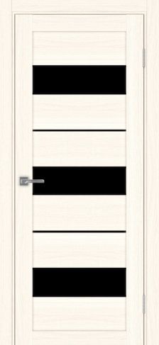 Полотно Турин 526АПП max SB лакобель чёрный ясень светлый Цвет Ясень светлый Размер 800х2000мм Покрытие Экошпон Стекло Черное