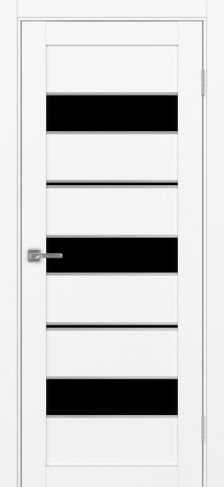 Полотно Турин 526АПП max лакобель чёрный белый снежный Цвет Белый снежный Размер 800х2000мм Покрытие Экошпон Стекло Черное