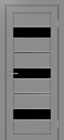 Полотно Турин 526АПП max лакобель чёрный серый Цвет Серый Размер 600х2000мм Покрытие Экошпон Стекло Черное