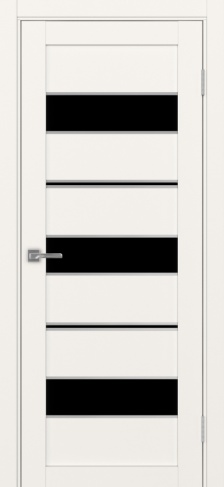 Полотно Турин  526АПП лакобель чёрный бежевый Цвет Бежевый Размер 700х2000мм Покрытие Экошпон Стекло Черное