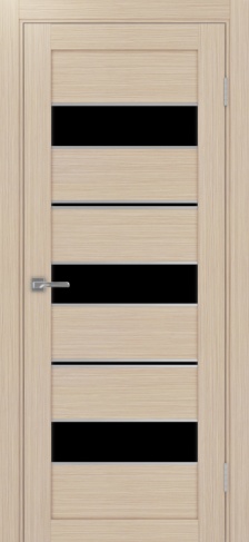 Полотно Турин  526АПП лакобель чёрный дуб белёный Цвет Дуб белёный Размер 700х2000мм Покрытие Экошпон Стекло Черное