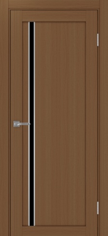 Полотно Турин  527АПС орех Цвет Орех Размер 700х2000мм Покрытие Экошпон Стекло Черное