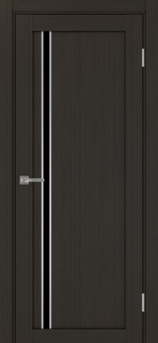 Полотно Турин  527АПС венге Цвет Венге Размер 700х2000мм Покрытие Экошпон Стекло Черное