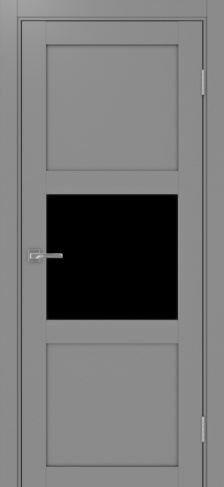 Полотно Турин 530.121 серый Цвет Серый Размер 700х2000мм Покрытие Экошпон Стекло Черное