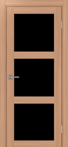 Полотно Турин  530.222 ясень тёмный Цвет Ясень тёмный Размер 700х2000мм Покрытие Экошпон Стекло Черное