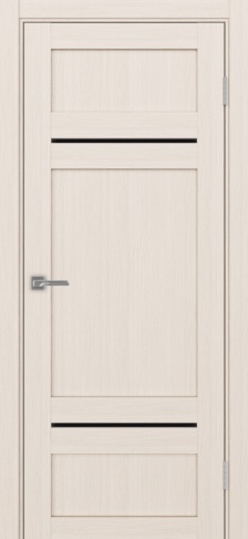 Полотно Турин  532.12121 ясень перламутровый Цвет Ясень перламутр Размер 800х2000мм Покрытие Экошпон Стекло Черное