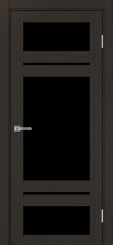 Полотно Турин  532.22222 венге Цвет Венге Размер 600х2000мм Покрытие Экошпон Стекло Черное