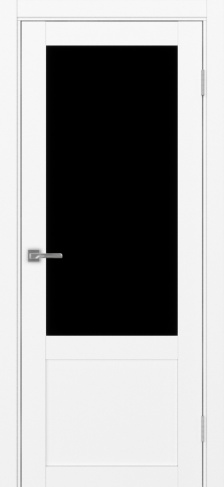 Полотно Турин 540ПФ.21 лакобель чёрный белый снежный Цвет Белый снежный Размер 800х2000мм Покрытие Экошпон Стекло Черное