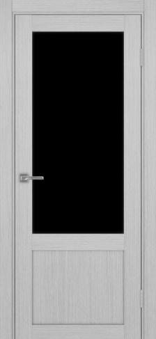 Полотно Турин 540ПФ.21 лакобель чёрный дуб серый Цвет Дуб серый Размер 600х2000мм Покрытие Экошпон Стекло Черное