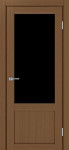 Полотно Турин 540ПФ.21 лакобель чёрный орех Цвет Орех Размер 600х2000мм Покрытие Экошпон Стекло Черное