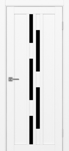 Полотно Турин 551 белый снежный Цвет Белый снежный Размер 700х2000мм Покрытие Экошпон Стекло Черное