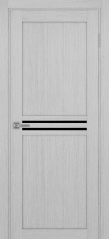 Полотно Турин 552 дуб серый Цвет Дуб серый Размер 800х2000мм Покрытие Экошпон Стекло Черное