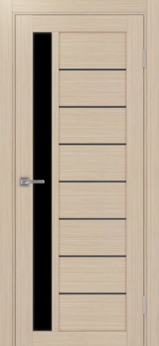 Полотно Турин 554АПП SB дуб белёный Цвет Дуб белёный Размер 800х2000мм Покрытие Экошпон Стекло Черное