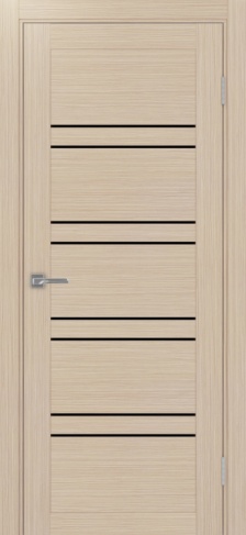 Полотно Турин 560 дуб белёный Цвет Дуб белёный Размер 700х2000мм Покрытие Экошпон Стекло Черное