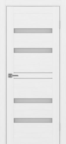 Полотно Турин 561 белый лёд Цвет Белый лёд Размер 800х2000мм Покрытие Экошпон Стекло Матовое