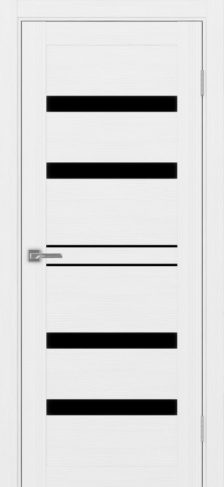 Полотно Турин 561 белый лёд Цвет Белый лёд Размер 600х2000мм Покрытие Экошпон Стекло Черное