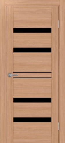 Полотно Турин 561 ясень тёмный Цвет Ясень тёмный Размер 600х2000мм Покрытие Экошпон Стекло Черное