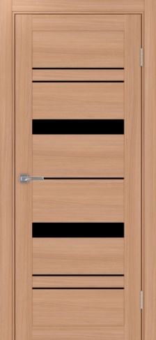 Полотно Турин 562 ясень тёмный Цвет Ясень тёмный Размер 700х2000мм Покрытие Экошпон Стекло Черное